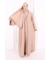 Üçlü Dantelli Abayalı Takım 6089 Bal