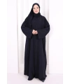 Üçlü Dantelli Abayalı Takım 6089 Lacivert
