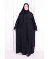 Üçlü Dantelli Abayalı Takım 6089 Lacivert
