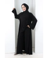 Uzun Hırkalı Üçlü Takım 8713 Siyah