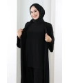 Uzun Hırkalı Üçlü Takım 8713 Siyah