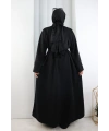 Uzun Hırkalı Üçlü Takım 8716 Siyah