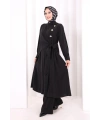 Yandan Bağlamalı İkili Takım 8019 Siyah