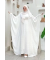 Yarasakol Abayalı Elbise Takım 8497 Ekru