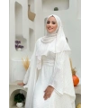 Yarasakol Abayalı Elbise Takım 8497 Ekru