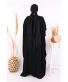Yarasakol Abayalı Elbise Takım 8497 Siyah