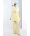 Yarasakol Düğmeli Takım 8705 Sarı