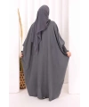 Yarasakollu Elbise 6077 Antrasit