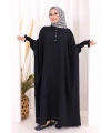 Yarasakollu Elbise 6077 Lacivert