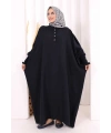 Yarasakollu Elbise 6077 Lacivert