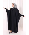 Yarasakollu Elbise 6077 Lacivert