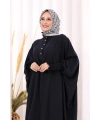 Yarasakollu Elbise 6077 Lacivert
