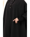 Yarasakollu Elbise 6077 Siyah