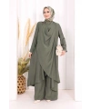 Yelekli Pantolon Takım 8012 Haki