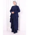 Yelekli Pantolon Takım 8012 Lacivert