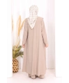 Yelekli Pantolon Takım 8012 Vizon