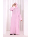 Yırtmaçlı Tunik Üçlü Takım 8035 Pembe