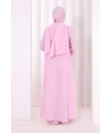 Yırtmaçlı Tunik Üçlü Takım 8035 Pembe
