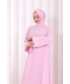 Yırtmaçlı Tunik Üçlü Takım 8035 Pembe