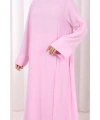 Yırtmaçlı Tunik Üçlü Takım 8035 Pembe