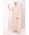 Yırtmaçlı Tunik Üçlü Takım 8035 Taş