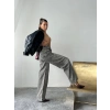 Antrasit Geniş Paça Palazzo Jean Pantolon