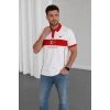 Beyaz Türkiye Polo Yaka Unisex Oversize Tshirt