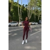 Bordo Alo Arabiyeli Taytlı Takım
