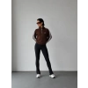 Kahve Add Fermuar Yaka Sweat