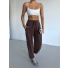 Kahve Oysho Modal Kumaş Şalvar Pantolon