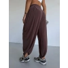 Kahve Oysho Modal Kumaş Şalvar Pantolon