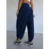 Lacivert Oysho Modal Kumaş Şalvar Pantolon