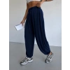 Lacivert Oysho Modal Kumaş Şalvar Pantolon