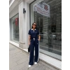 Lacivert Polo Fermuar Yaka Modal İkili Takım