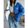 Mavi Nk Oversize Unisex Çift Taraflı Mont