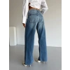 Mavi Zr Yırtık Baggy Jean Pantolon