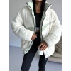 Mint Yeşil Nk Oversize Unisex Çift Taraflı Mont