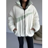 Mint Yeşil Nk Oversize Unisex Çift Taraflı Mont