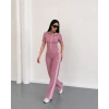Pembe Alo Çift Şeritli Modal İkili Takım