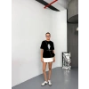 Siyah Basic Rahat Kalıp Penye Tshirt