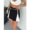 Siyah Çift Renk Modal Şort Etek