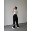 Siyah Nk Stoperli Oversize Unisex Eşofman