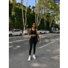 Siyah Polo Ribana Dalgıç Üçlü Takım