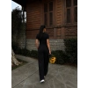 Siyah Polo Yaka Ottoman İkili Takım