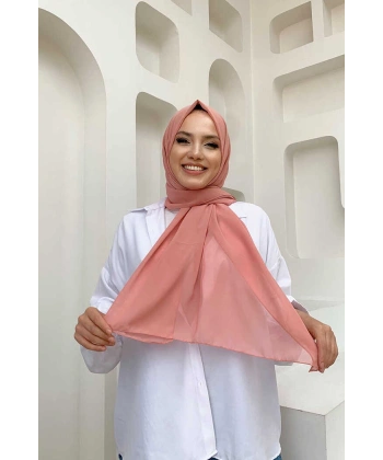 2019 Şifon Şal Açık Pudra
