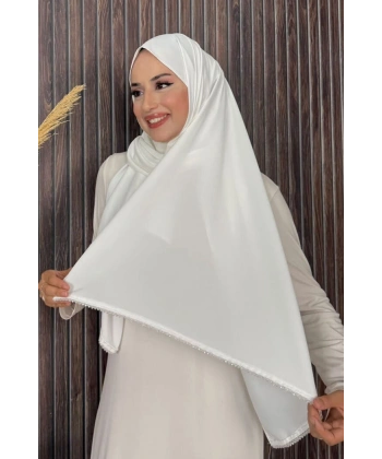2029 Taşlı Şal Ekru