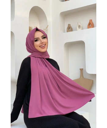 2050 Medine İpeği Şal Gül Kurusu