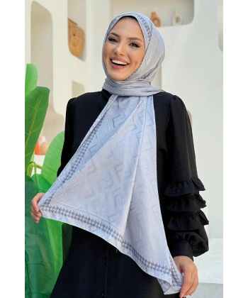 2061 Saten Şal Gri