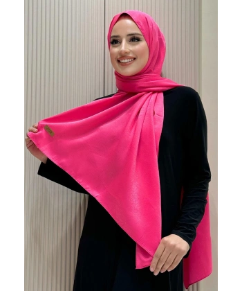 2070 Pamuk Bambu Şal Fuşya