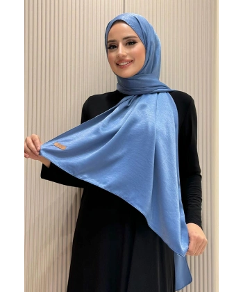 2070 Pamuk Bambu Şal İndigo